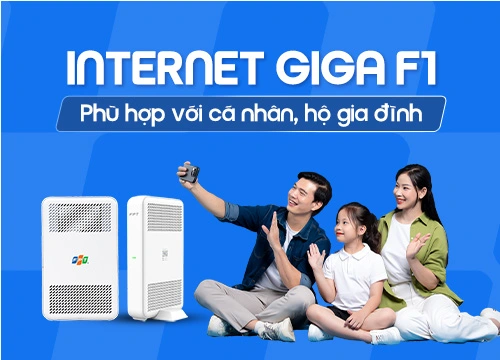 Đăng ký gói Internet FPT Giga F1 tặng kèm 1 Wifi Mesh