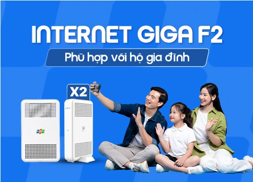 Lắp đặt gói FPT Giga F2 2 thiết bị Wifi Mesh cho nhà nhiều tầng