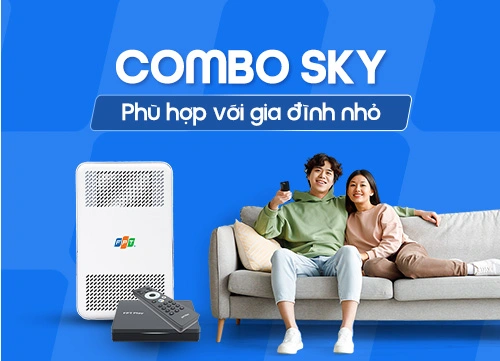 Đăng ký Combo FPT Sky tốc độ 1Gbps tặng 1 Wifi Mesh và Truyền hình